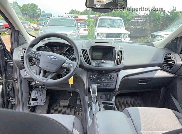 1FMCU9GD9JUD12743 2018 FORD ESCAPE Gray Widok tylnych siedzeń