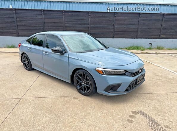 2HGFE2F56NH541939 2022 HONDA CIVIC Gray Rear left