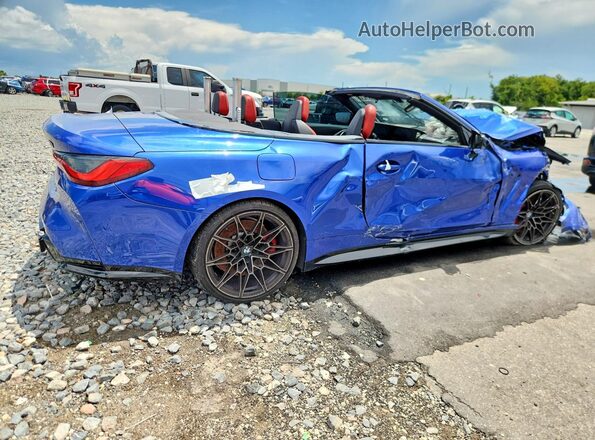 WBS33BA03RCN05324 2024 BMW M4 Синий Передняя правая четверть