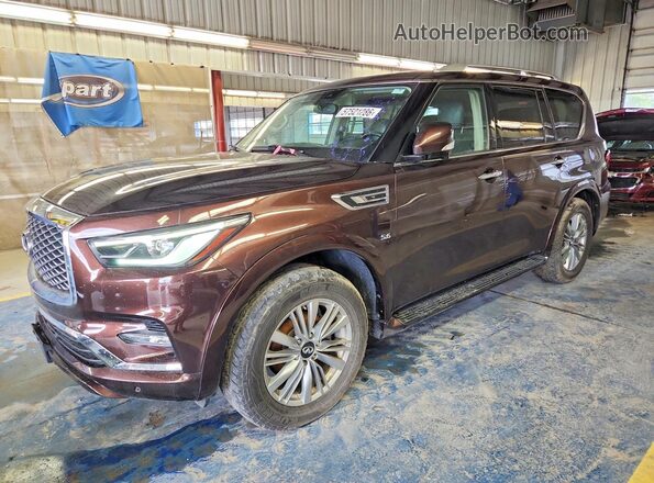 JN8AZ2NE2J9192503 2018 INFINITI QX80 Brown უკანა მარცხენა