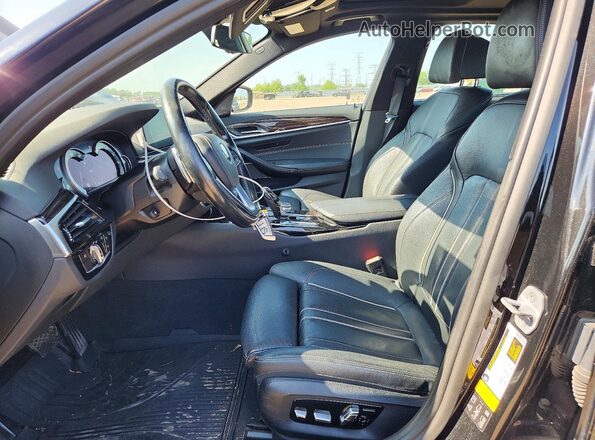 WBAJA7C38HG904016 2017 BMW 5 SERIES Black Вид панелі приладів