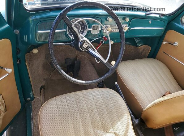 116208928 1966 VOLKSWAGEN BEETLE Teal წინა პანელის ხედი