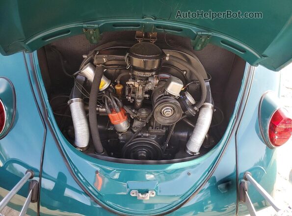 116208928 1966 VOLKSWAGEN BEETLE Teal უკანა სალონის ხედი