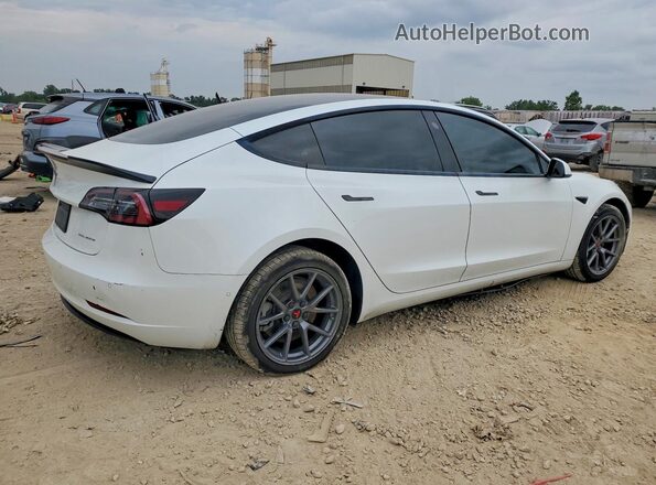 5YJ3E1EB3NF166164 2022 TESLA MODEL 3 Белый Передняя правая четверть