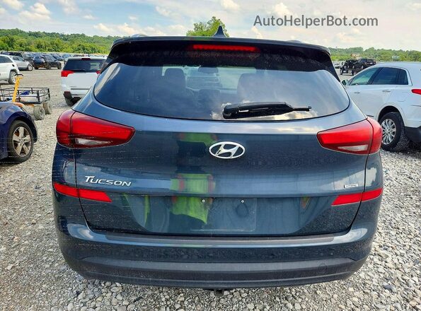 KM8J3CA43MU334502 2021 HYUNDAI TUCSON Синий Вид салона спереди