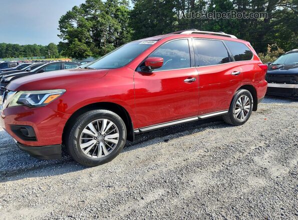5N1DR2MN7HC681949 2017 NISSAN PATHFINDER Red Rear left