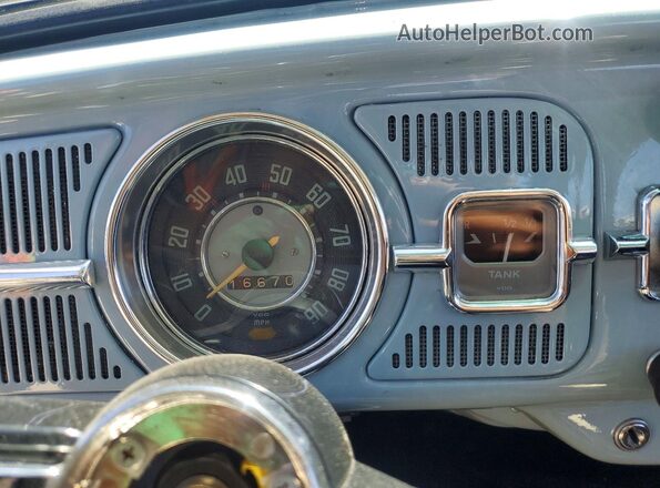 117322195 1967 VOLKSWAGEN UK Blue Вид щитка приладів