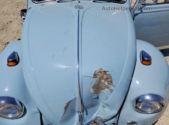 117322195 1967 VOLKSWAGEN UK Blue Вид задньої частини салону