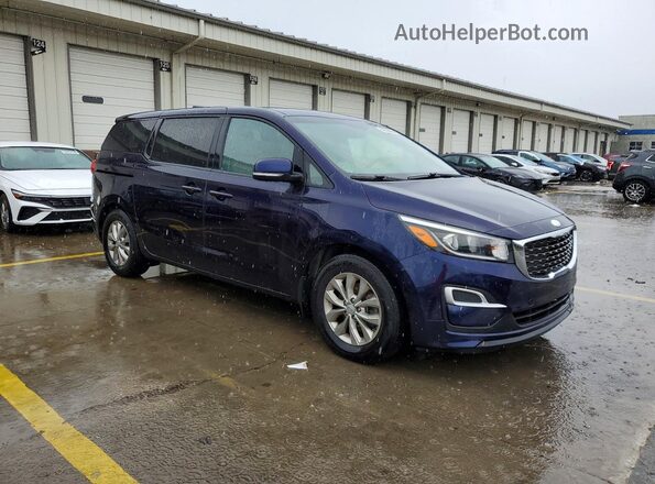 KNDMB5C19K6538516 2019 KIA SEDONA Blue Widok z przodu