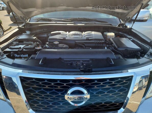 JN8AY2NC6H9504317 2017 NISSAN ARMADA Silver Вид наклейки з VIN-кодом