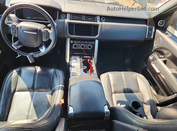 SALGR2KF9GA265806 2016 LAND ROVER RANGE Black Вид щитка приладів