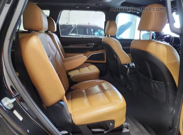 5XYP54HC7MG137393 2021 KIA TELLURIDE Black Vista del compartimento del motor