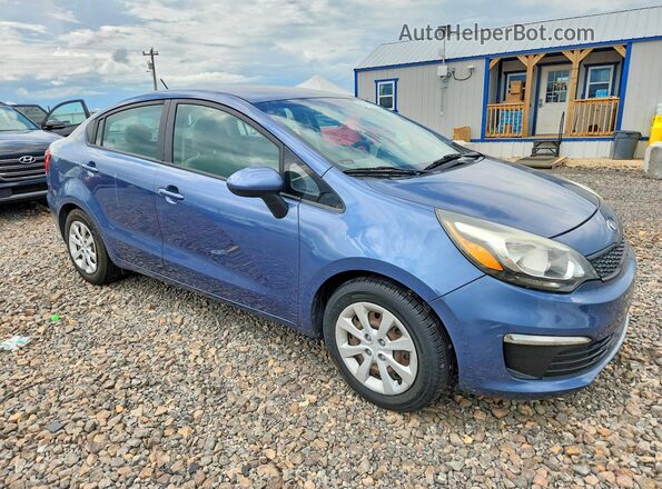 KNADM4A39G6633557 2016 KIA RIO Blue წინა ხედი