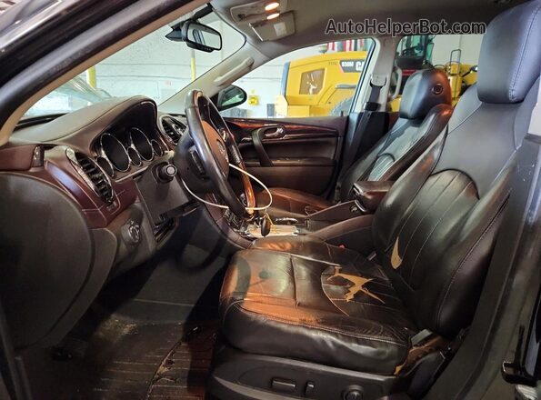5GAKRBKD1GJ285808 2016 BUICK ENCLAVE Black Widok deski rozdzielczej