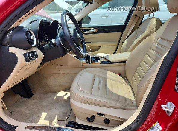 ZARFAECN8H7549319 2017 ALFA ROMEO GIULIA Red Առջևի վահանակի տեսք