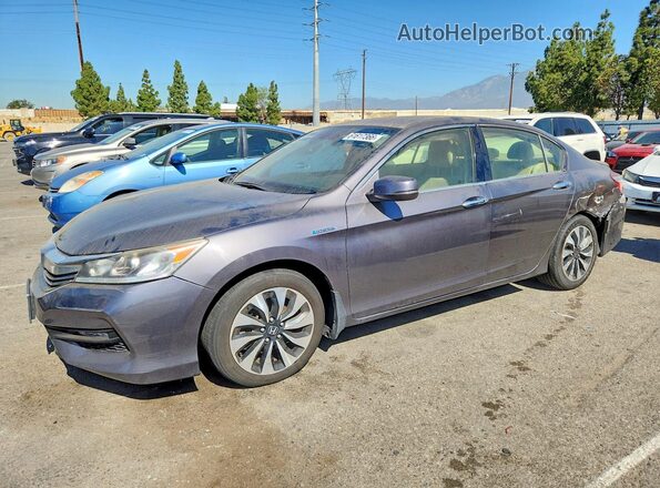 JHMCR6F35HC006666 2017 HONDA ACCORD Gray Задня ліва чверть