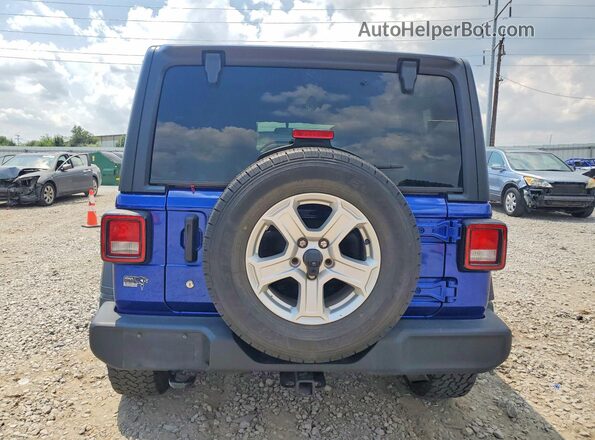 1C4HJXDN7LW129434 2020 JEEP WRANGLER Синий Вид салона спереди