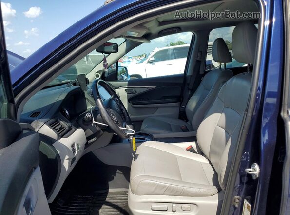 5FNYF6H59GB039282 2016 HONDA PILOT Blue Առջևի վահանակի տեսք