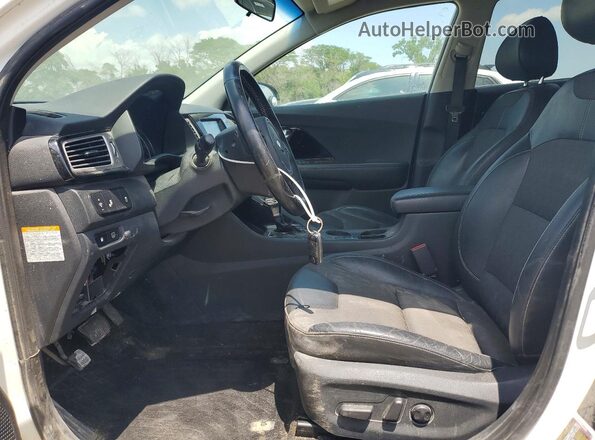 KNDCC3LC2H5092237 2017 KIA NIRO White Առջևի վահանակի տեսք