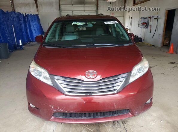 5TDDZ3DC2HS173332 2017 TOYOTA SIENNA Red უკანა ხედი
