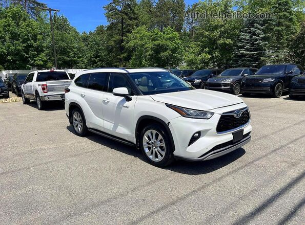 5TDYARAH5MS006372 2021 TOYOTA HIGHLANDER White Trasero izquierdo