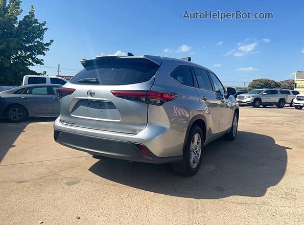 5TDZZRAH3NS107358 2022 TOYOTA HIGHLANDER Silver წინა ხედი