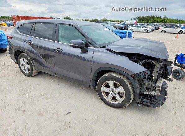 5TDKDRAH9RS532878 2024 TOYOTA HIGHLANDER Gray წინა ხედი