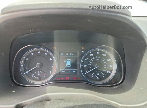 KM8K1CAAXKU287126 2019 HYUNDAI KONA Blue უკანა სავარძლების ხედი