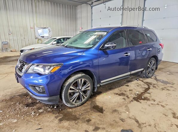 5N1DR2MMXHC683928 2017 NISSAN PATHFINDER Blue Rear left