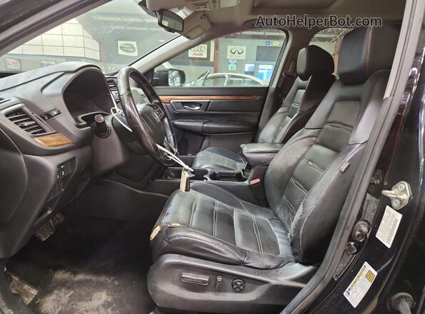 7FARW1H83HE005880 2017 HONDA CR-V Black Dashboard view