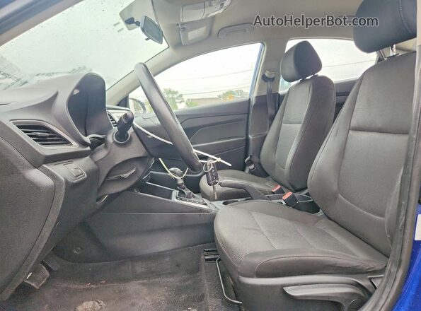 3KPC24A39KE079380 2019 HYUNDAI ACCENT Blue წინა პანელის ხედი