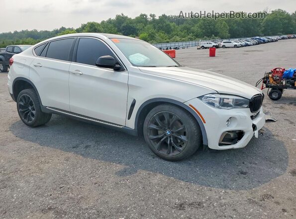 5UXKU2C56G0N83988 2016 BMW X6 White Передня права чверть