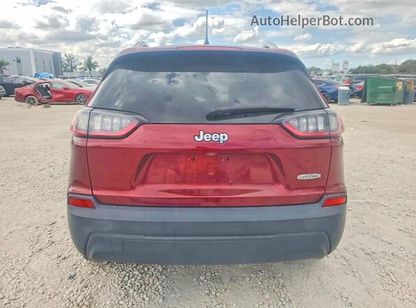 1C4PJLCBXKD160358 2019 JEEP CHEROKEE Burgundy Widok wnętrza z przodu