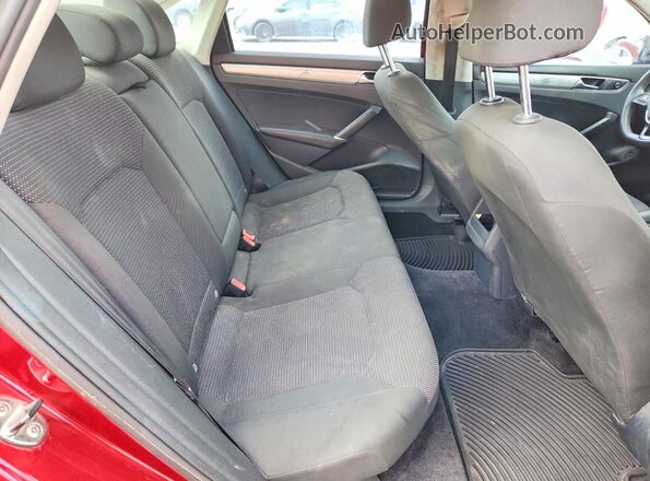 1VWAT7A35HC049750 2017 VOLKSWAGEN PASSAT Burgundy Rear interior view