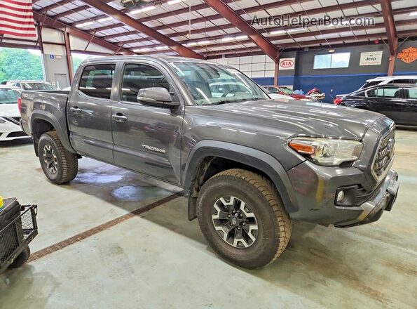 3TMCZ5AN9JM135518 2018 TOYOTA TACOMA Gray Front view