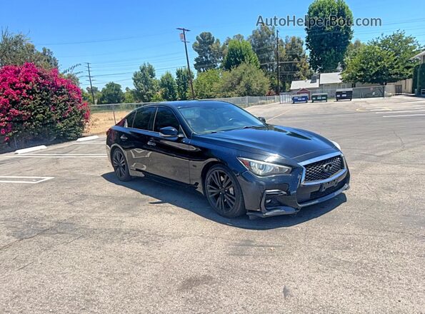 JN1EV7APXKM540059 2019 INFINITI Q50 Black Trasero izquierdo