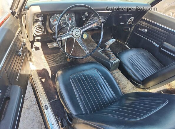 124378N340984 1968 CHEVROLET CAMARO Черный Вид панели приборов