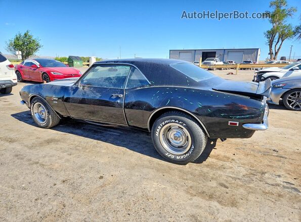 124378N340984 1968 CHEVROLET CAMARO Черный Задняя левая четверть