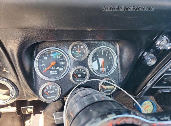 124378N340984 1968 CHEVROLET CAMARO Черный Вид щитка приборов