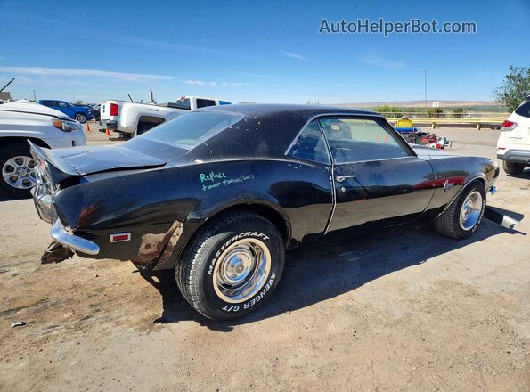 124378N340984 1968 CHEVROLET CAMARO Черный Задняя правая четверть