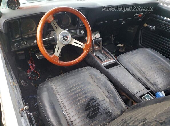 124379L505638 1969 CHEVROLET CAMARO Black Widok deski rozdzielczej