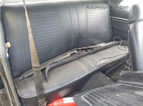 124379L505638 1969 CHEVROLET CAMARO Black Widok tylnych siedzeń