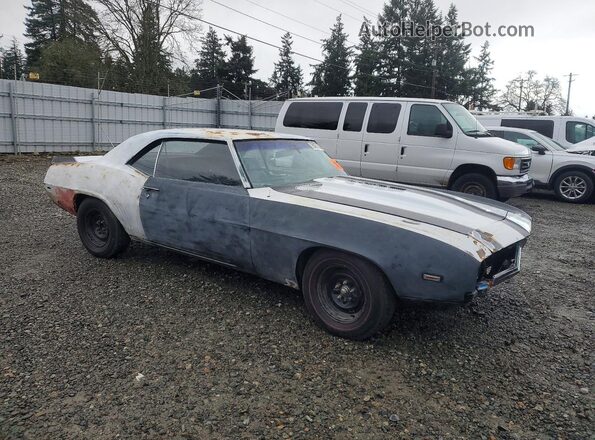 124379L505638 1969 CHEVROLET CAMARO Black Przód prawy