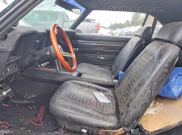 124379L505638 1969 CHEVROLET CAMARO Black Widok wnętrza z przodu