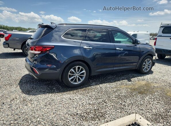 KM8SN4HF4KU300478 2019 HYUNDAI SANTA Blue Передня права чверть