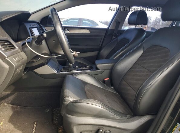 5NPE34AF1HH586276 2017 HYUNDAI SONATA Black Вид панелі приладів