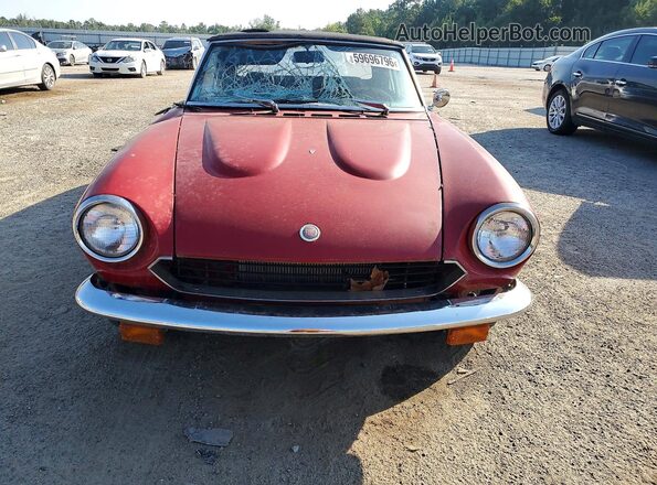 124CS10107319 1976 FIAT UK Бордовый Вид спереди