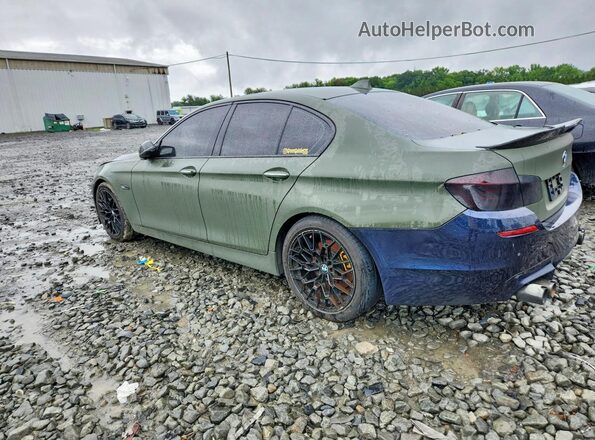 WBA5B3C56GD549632 2016 BMW 5 SERIES Green Trasero derecho