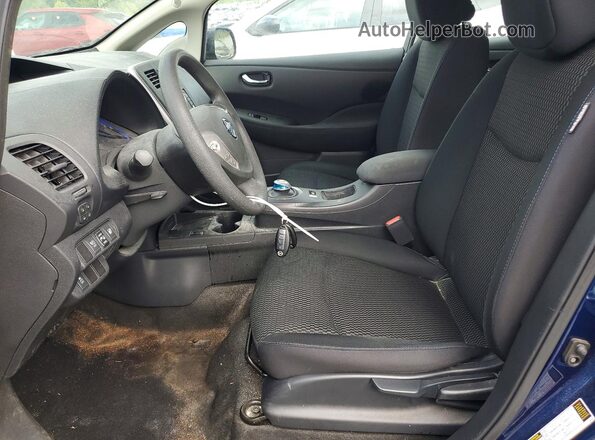 1N4BZ0CP3HC306553 2017 NISSAN LEAF Blue Առջևի վահանակի տեսք