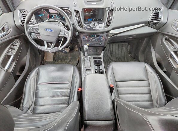 1FMCU9J96HUE41392 2017 FORD ESCAPE Black ხელსაწყოთა პანელის ხედი